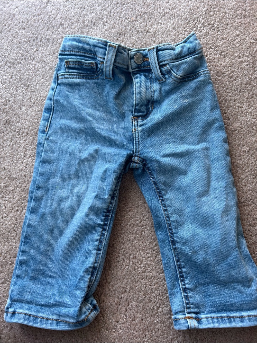 Gerber Light Blue Baby Jeans with Gold Stitching